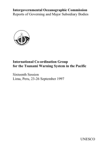 Intergovernmental Oceanographic Commission International Co-ordination Group