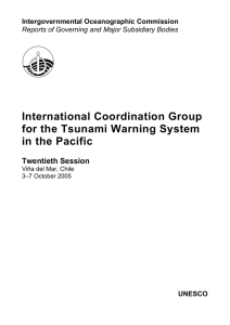 International Coordination Group for the Tsunami Warning System in the Pacific Twentieth Session