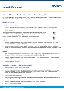 Indirect ELISA protocol