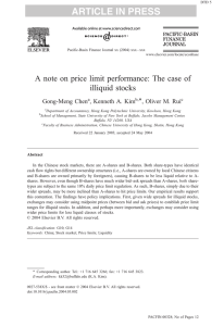 ARTICLE IN PRESS illiquid stocks *, Oliver M. Rui