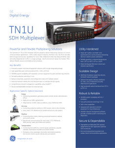 TN1U SDH Multiplexer GE Digital Energy