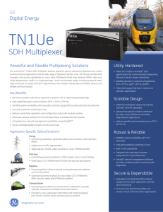 TN1Ue SDH Multiplexer GE Digital Energy