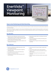 EnerVista  Viewpoint Monitoring