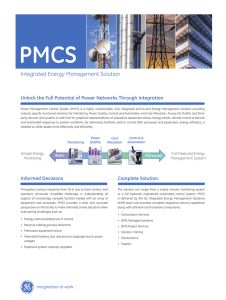 PMCS Integrated Energy Management Solution