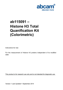 ab115091 – Histone H3 Total Quanification Kit (Colorimetric)