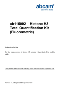 ab115092 – Histone H3 Total Quantification Kit (Fluorometric)