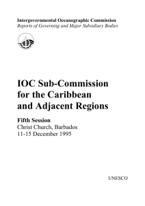 IOC Sub-Commission for the Caribbean and Adjacent Regions Fifth Session