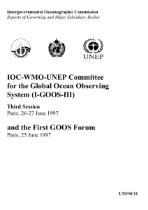 IOC-WMO-UNEP Committee for the Global Ocean Observing System (I-GOOS-III)