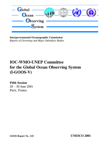 IOC-WMO-UNEP Committee for the Global Ocean Observing System (I-GOOS-V)