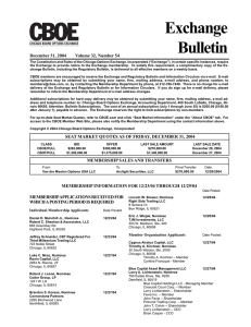 Exchange Bulletin December 31, 2004       ...