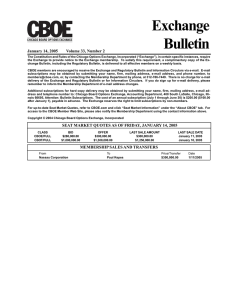 Exchange Bulletin January 14, 2005       ...