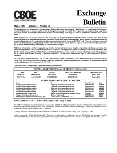 Exchange Bulletin May 6, 2005       ...