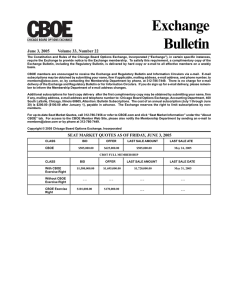 Exchange Bulletin June 3, 2005       ...