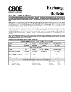 Exchange Bulletin July 15, 2005       ...