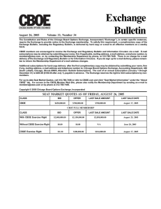 Exchange Bulletin August 26, 2005       ...