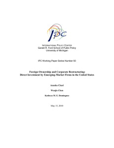 Foreign Ownership and Corporate Restructuring: