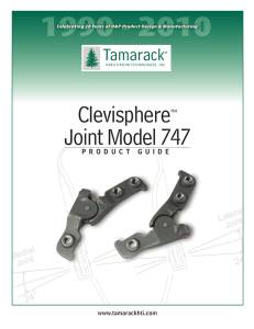 Clevisphere Joint Model 747 ™ P R O D U C T