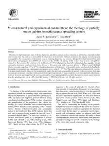 Microstructural and experimental constraints on the rheology of partially