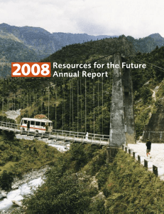 2008 Resources for the Future Annual Report