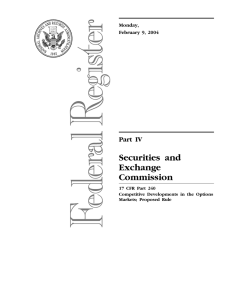 Securities and Exchange Commission Part IV