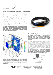 miniLDV   A Miniature Laser Doppler Velocimeter