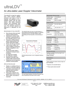 ultraLDV   An ultra-stable Laser Doppler Velocimeter