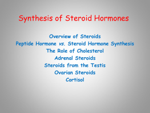 Synthesis of Steroid Hormones vs