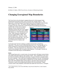 Changing Ecoregional Map Boundaries