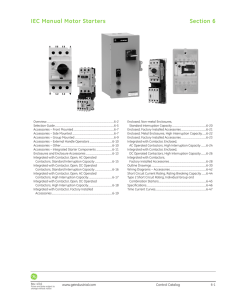 IEC Manual Motor Starters Section 6