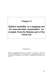 Chapter 5 Habitat suitability as a mapping tool for macrobenthic communities: An