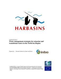 Water management strategies for estuarine and .
