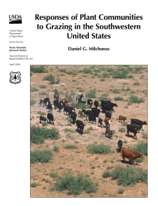 Responses of Plant Communities to Grazing in the Southwestern United States
