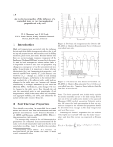 1.8 An in situ investigation of the influence of a