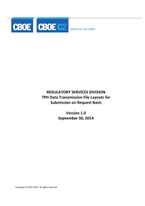 REGULATORY SERVICES DIVISION TPH Data Transmission File Layouts for
