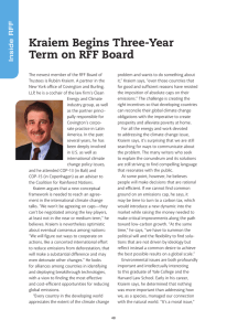Kraiem Begins Three-Year Term on RFF Board Inside RFF