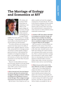 The Marriage of Ecology and Economics at RFF Inside RFF