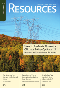 Resources How to Evaluate Domestic Climate Policy Options 14