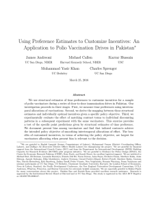 Using Preference Estimates to Customize Incentives: An