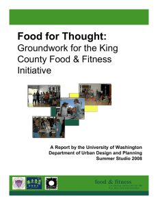 Food for Thought: Groundwork for the King County Food &amp; Fitness Initiative