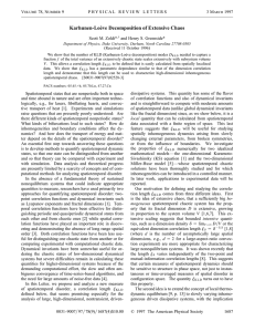 Karhunen-Loève Decomposition of Extensive Chaos V 78, N 9