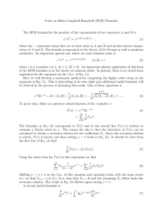 Notes on Baker-Campbell-Hausdorff (BCH) Formulae