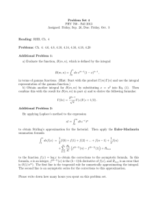 Problem Set 4 PHY 760 - Fall 2013 Reading: RHB, Ch. 4