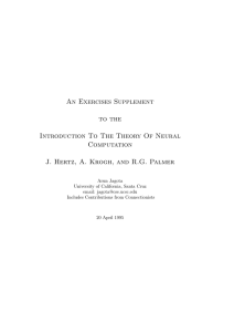 An Exercises Supplement to the Introduction To The Theory Of Neural Computation