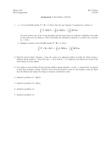 Physics 318 R.G. Palmer Electromagnetism 1/13/10
