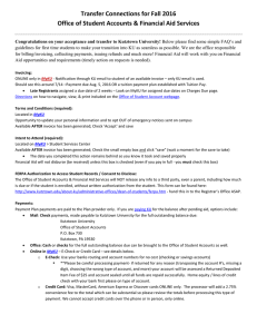 Transfer Connections for Fall 2016