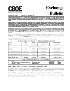 Exchange Bulletin October 21, 2005       ...