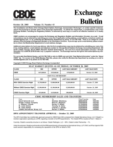 Exchange Bulletin October 28, 2005       ...