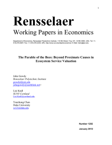 Rensselaer Working Papers in Economics