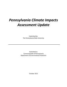 Pennsylvania Climate Impacts Assessment