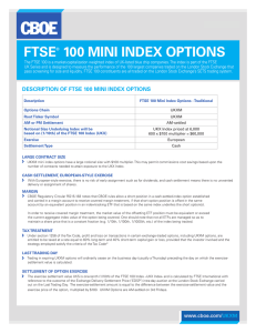 FTSE 100 MINI INDEX OPTIONS November 2015